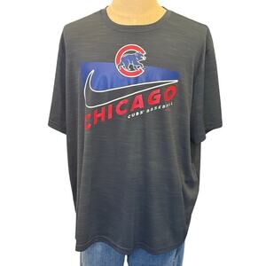 MLB CHICAGO BEARS Baseball Nike Dri-Fit Logo Tee T-Shirt Top Men's XXL 2XL
